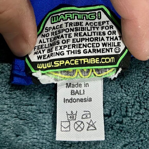 Art -Wall Hanging by Space Tribe.  Psychedelic -Blacklight 45x80 in - Picture 6 of 9